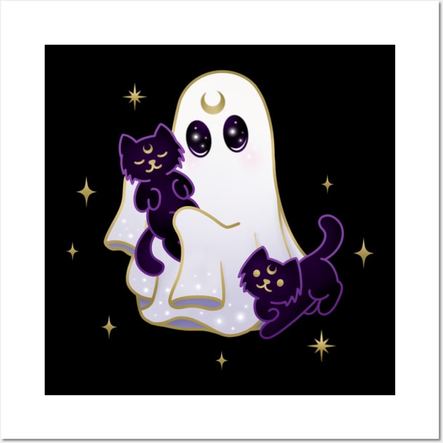 Cancer Cat Ghost Wall Art by moonstruck crystals